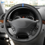 Mercedes Benz Vito 2010 2011 2012 2013 2014 2015 Viano W639 2006 -2011 k&auml;sitsi &otilde;mmeldud nahast auto roolikate D