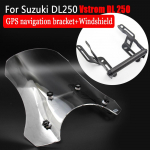 Suzuki DL250 Vstrom DL 250 mootorratta GPS-i kinnituse kinnitusadapteri hoidiku kronsteini + mootorratta esiklaasi esiklaasi tuuleklaasile Navigation bracket