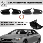 Riimiv k&uuml;lgtiib tahavaate peegli kaane kaunistuskorgid auto v&auml;listarvikud 2tk sobib Toyota Camry Avalonile Glossy Black
