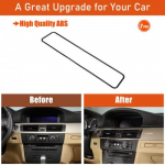 Glossy Black Center air outlet frame Trim sticker For BMW 3 Series E90 2005-12