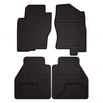Dywaniki samochodowe gumowe do: Nissan Navara III D40 FL pickup (2010-2014) - czarne, dopasowane