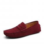 Suurus 38-48 Meeste vabaajajalatsid Seemisnahast Meeste Loaferid Mokassiinid Slip On Flats 38 veinipunane v&auml;rv