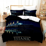 Titanic Voodipesu Komplekt &Uuml;he- ja Kahekohaline Poistele T&uuml;drukutele Kingitus Tekk Kodutekstiili Armastajale Jack Ja Rose Romantiline Tekikott AU Single 140x210cm