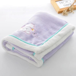 Beebitekid Uus&uuml;ndinu Multikate Tikandiga Flanell Beebitekk Beebipoisid T&uuml;drukud M&auml;hkimistekk Imiku Vankrikate Laste Tekk white