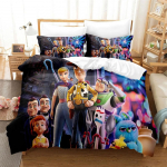 Multikas Toy Story Tekikott Padjap&uuml;&uuml;r Voodipesukomplekt T&auml;iskasvanu Poiss T&uuml;druk Magamistoa Kaunistus Laste Kingitus &Uuml;he- Kahekohaline Suur Suurus AU Double(180*210cm)3pcs