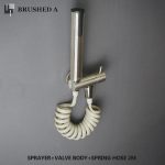 Kaasaskantav k&otilde;rgsurve bidee pihustikomplekt Vannitoa r&otilde;du Harjatud kullaga 3 funktsiooniga k&auml;eshoitav pihusti du&scaron;iotsik isepuhastuv