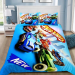 Hot Wheels Autod Tekikott Padjap&uuml;&uuml;r Voodipesukomplekt T&auml;iskasvanu Poiss T&uuml;druk Magamistoa Kaunistus Laste Kingitus &Uuml;he- v&otilde;i Kahekohaline Suur Suurus 135x200cm