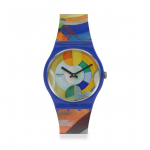 Swatch BY ROBERT DELAUNAY Gent GZ712 K&auml;ekell CAROUSEL, sinine