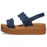 Crocs Brooklyn Kootud Kiiludega Sandaalid 'Sinine Pruun' Naiste 209977-410 38-39