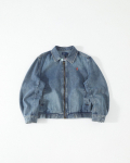 Ralph Lauren S&uuml;gis/Talv Naiste Retro Kampsun Denim Jakk S nagu n&auml;idatud v&auml;rv