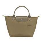 Longchamp Le Pliage Roheline Tr&uuml;kitud Logo Taaskasutatud Pol&uuml;amiid Pelmeenikujuline Kandekott V&auml;ike Naiste kandekotid Artisokiroheline 1621919M04 Basic Set (Bag)