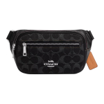 Coach 21 Kirjalogo T&otilde;mblukuga Sulgemine Ikooniline Denim &Otilde;la Crossbody V&ouml;&ouml;tkott V&auml;ikesed Unisex kotid Must CQ186-SVBK Gift Box Set (Basic Set+Yellow Box) black