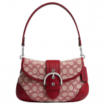 Coach Soho 26 Logotr&uuml;kiga Magnetkinnitusega Nahast &Otilde;lakott Keskmine Naiste k&auml;ekotid Punane CY932-LHXJA Basic Set (Bag+Dust Bag)