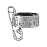 Vivienne Westwood Inlay-disainiga S&otilde;rmus Meeste ehted Must 1250952122 Basic Packaging-Dust Bag+Box,09-M