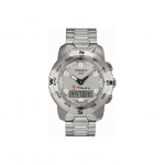 TISSOT Kvartsmehhanismiga Meeste Kell Kell H&otilde;bedane sihver Roostevabast terasest korpus Roostevabast terasest k&auml;ev&otilde;ru T33.1.588.71 Regular Watch Box