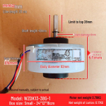 WZDK13-38G-1 5-juhtmeline DC 13W sisemootor Midea kliimaseadmele RD-310-13-8