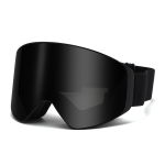 Uued k&otilde;rgekvaliteedilised kahekihilised uduvastased m&auml;gironimis- ja suusaprillid, magnetiline kinnitus l&uuml;hin&auml;gelikele, lumepimedusevastased prillid Magnetic black frame+Gray black