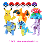 18 stiili Pok&eacute;moni kujukesed M&auml;nguasjad haldjas Koletised Pallikujuke Pikachu Gengar Pokepall Dragonite Snorlax Pokepall Tegevuskujud kingitus blue
