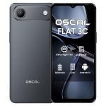Oscal FLAT 3C 4G AI nutitelefon 16GB+128GB 6.56 Android 16 5000mAh Mobiiltelefon 4+64 must
