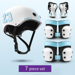 Lastekaitsevahendid kiiver k&uuml;&uuml;narnuki p&otilde;lvekaitsmed t&uuml;drukutele vanuses 3 4 5 6 7 8 9 10 11 12 aastane poiss Sobib rulluisutamiseks ja suusatamiseks L-(45-80kg)