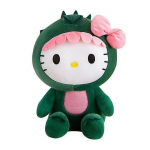 2024 Uus 35cm Armas Hello Kitty Dinosaurus Pehmem&auml;nguasi Multifilmikujuke Toakaunistus Magamispadi Laste S&uuml;nnip&auml;evakingitus