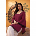 Kaunis pidulik Rooma siidist Kurti komplekt India naiste etniline l&uuml;hike top Kurta L-40