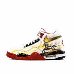 Nike Flight Legacy Must Hobune Kuldne Polsterdus Kulumiskindel Libisemiskindel Keskmise k&otilde;rgusega Vintage Korvpallijalatsid Meeste BQ4212-100(Team1821-) 41