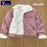 Naiste talvejope Paksud mantlid Mood Corduroy Bomber Joped Outwear L