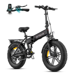 ENGWE EP-2 BOOST Elektrijalgratas 250W Mootor 48V13AH Aku Kokkupandav E-Bike 20*4 T&auml;ispuhutavad Laiad Rehvid T&auml;iskasvanute V&auml;ljas&otilde;iduks 250W48V13AH-BK-HH