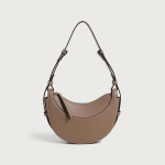 Uus Kuukujuline Poolkuu Kujuline Kott Litsipuu Mustriga Igap&auml;evaseks Kasutamiseks, &Uuml;he &Otilde;la, Diagonaalne Crossbody Kott khaki