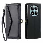 Ristkeha Kaardipesa Rahakott Klappnahast Telefonikott Xiaomi Redmi Note 15 Pro Plus 14 13 12 11 14C jaoks Tasku K&auml;epaelaga Kate Redmi Note 14 Pro 5G (Global)