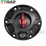 Mootorratta k&uuml;tusepaagi kork Triumph Speed Triple 955I Street Triple 675 R 765 Daytona 675 Tiger 1050 800 jaoks Bensiini&otilde;li kate Alumiinium Black Red Type-I