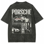 Porsche 911 GT3 RS Vintage Ajakirja stiilis graafiline t-s&auml;rk Happepesu Spordis&auml;rk S mitmev&auml;rviline