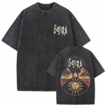 Gojira Elupuu Vintage Happepesu Kahepoolse Graafikaga &Uuml;le suurusega Must T-s&auml;rk | Progressiivse Metalli B&auml;ndi F&auml;nn T&auml;navar&otilde;ivad Merch T-s&auml;rk S mitmev&auml;rviline