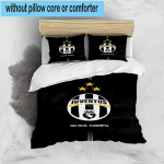 3 tk Juventus Football Club Prinditud Voodipesukomplekt Tekikoti Sulgemine Sisaldab 1 Tekikotti ja 2 Padjap&uuml;&uuml;ri Voodipesukomplektid Kodu Dekoor Kingitused 135cm*200cm