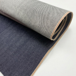 100% Puuvill Jaapani Servaga Twill Denim Kangas Kokkut&otilde;mbumiskindel Valge Indigo Sinine Must 14.5oz Toorkangas Veniv tumesinine v&auml;rv