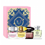 Versace Pink Crystal Parf&uuml;&uuml;mi Proovikomplekt EDP Eau de Toilette EDT 13472474 10-Kristall Teemant+S&uuml;dame l&ouml;&ouml;k+T&auml;htede &ouml;&ouml;+Kuldne Teemant 5ml*4 kuld