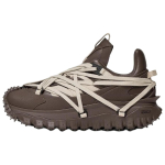Moncler X Rick Owens Koost&ouml;&ouml; Trailgrip Megalace Nahast Paks Tald Paelkinnitusega Madalad Vabaajas Jalan&otilde;ud Unisex tossud Pruun L1-09N-4M00010-M4321-256 38 gray
