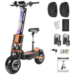 TOURSOR X8 Pro Elektriroller T&auml;iskasvanutele 8000W Kahemootoriline 60V 38AH 14-tolline Maastikuroller Maksimaalne kiirus 100KM/H Maksimaalne l&auml;bis&otilde;it 120KM