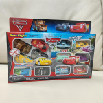 12 tk/komplekt Pixar Cars Blester Mcqueen Jackson Storm Mater PVC Mudel Tagasiveetav Auto M&auml;nguasi Laste S&uuml;nnip&auml;evakingitus Komplekt blue