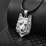 Hundi Pea Kaelakee Loomaj&otilde;ud Norra Piraadi Amulett Ripats Meestele ja Naistele 50cm(Necklace Size) black