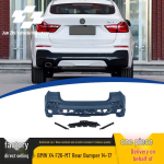Sobib 2014-2017 BMW X4 F26-MT: Tagumise kaitseraua laia kerekomplekt No black