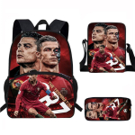 CR7 Laste seljakotikomplekt Kooli Oxfordi riie Kaheosaline kott Eesmise taskuga Pinal Crossbody Ergonoomiline selg Design 17