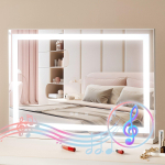 VEVOR Valgustatud Meigipeegel 3 V&auml;rvi Bluetoothi, USB-ga Lauale Paigaldatav/Seinale Paigaldatav 55,1 cm 80 x 12 x 57.2 cm
