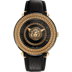 Versace meeste metallist Icon &Scaron;veitsi kvartsikell 46mm VQL030015 must