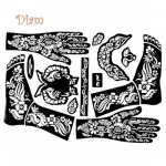 Diahy t&auml;toveeringu mallid k&auml;te/jalgade Henna t&auml;toveeringu &scaron;abloonid aerograafiga Mehndi kehamaalingute sisekujunduseks