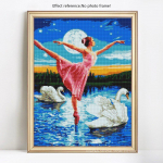 5D DIY Teemantmaali Portree T&uuml;drukute &Uuml;mmargune Tikand Rhinestone Pilt Teemant 20X30