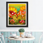 DIY Teemantmaal Tikand Seene Ristpistes T&auml;isteemantmaastikud Rhinestones Kodukaunistus 20X30CM