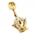Les Tr&eacute;sors De Lily [D4619] - Pendentif Plaqu&eacute; Or 'Crown' kuld
