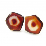 NOA [H4538] - Boucles Cr&eacute;ateur 'Les Acidul&eacute;s' marron pruun